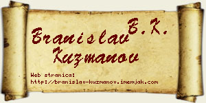 Branislav Kuzmanov vizit kartica